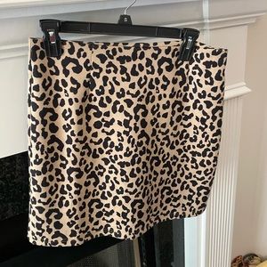 Leopard Print Skirt